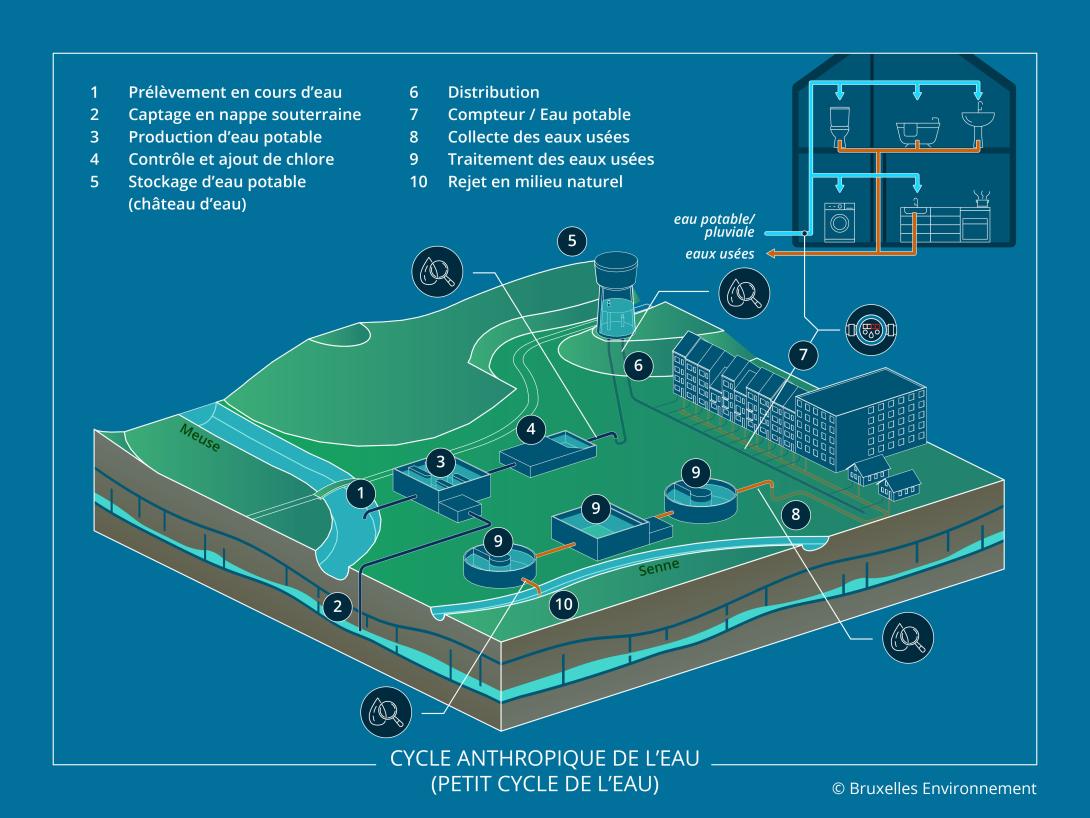 Cycle anthropique de l'eau