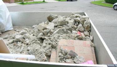 déchets de chantier (pierres)