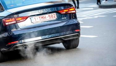 Pot d'échappement d'une voiture