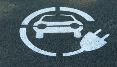 Pictogramme d'une voiture électrique